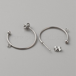 304 Stainless Steel Stud Earring Findings&nbsp;X1-STAS-TAC0017-02D