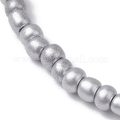 Round Glass Seed Beaded Stretch Bracelets for Women&nbsp;BJEW-JB10417-01