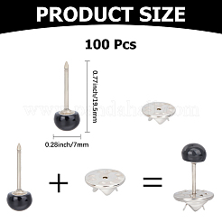 100Pcs Iron Curtain Tie Buckle&nbsp;AJEW-CY0002-48B