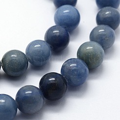 Dyed & Heated Natural Blue Aventurine Beads Strands&nbsp;G-I199-24-6mm