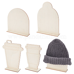 Wood Display Coffee Cup Carton Display Stand&nbsp;ODIS-WH0061-49