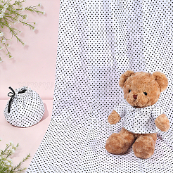 Polka Dot Pattern Cotton Fabric&nbsp;AJEW-PH0009-13C