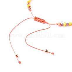 Adjustable Nylon Thread Braided Bead Bracelets&nbsp;BJEW-JB06455-02