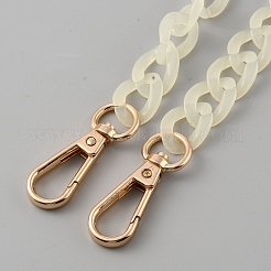 Acrylic Imitation Jelly Curb Chain Link Purse Chains&nbsp;FIND-WH0126-257D