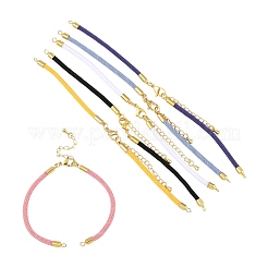 6Pcs 6 Colors Nylon Cords Bracelet Makings Fit for Connector Charms&nbsp;AJEW-FS0001-38