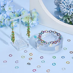 Aluminum Wire Open Jump Rings&nbsp;ALUM-PH0003-03-8mm