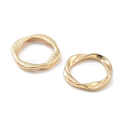 Rack Plating Brass Linking Rings&nbsp;KK-C063-26G