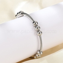 304 Stainless Steel Cuff Bangles for Women&nbsp;BJEW-Z087-11P