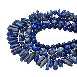 4 Strands 4 Style Natural Lapis Lazuli Beads Strands&nbsp;G-KS0001-12