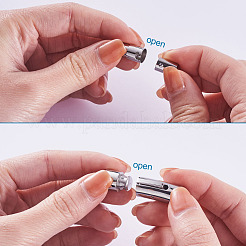 304 Stainless Steel Bayonet Clasps & Magnetic Screw Clasps&nbsp;STAS-YS0001-04P