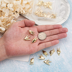 30Pcs 3 Style Rack Plating Alloy Pendants&nbsp;FIND-CD0001-18