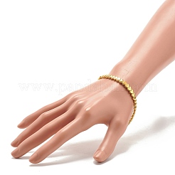 Alloy Heart Beaded Stretch Bracelet for Women&nbsp;BJEW-JB07722-01