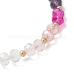 Chakra Electroplate Glass Beads Stretch Bracelets for Women&nbsp;BJEW-JB12803