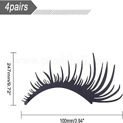 Waterproof PET Eyelashes Decoration Sticker&nbsp;DIY-WH0273-33