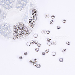 180Pcs 6 Styles 304 Stainless Steel Beads&nbsp;STAS-PH0018-23P