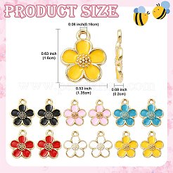 10Pcs Alloy Enamel Pendants&nbsp;FIND-FS0005-32B