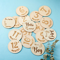 Basswood Milestone Cards&nbsp;WOOD-TA0001-41C