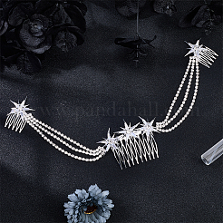 Alloy Rhinestone Hair Combs&nbsp;MRMJ-WH2007-031P