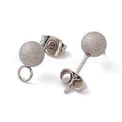 Non-Tarnish 304 Stainless Steel Stud Earring Findings&nbsp;LS-STAS-E179-05D-P