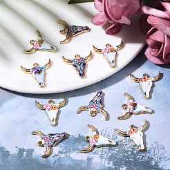 50Pcs 5 Style Zinc Alloy Enamel Pendants&nbsp;PALLOY-CJ0001-145