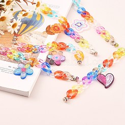 Acrylic Curb Chain Phone Case Chain&nbsp;HJEW-JM00504