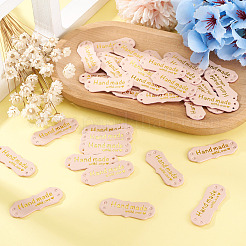 40Pcs PU Leather Craft Label Tags&nbsp;DIY-TADJ0001-22G