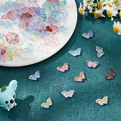100Pcs Transparent Spray Painted Glass Beads&nbsp;GLAA-HY0001-41