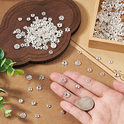 400Pcs 4 Styles Alloy Bead Caps&nbsp;FIND-TA0009-94S