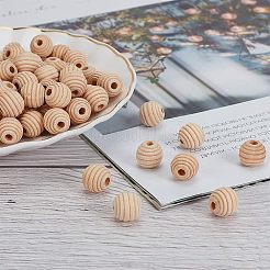 Natural Wood Beads&nbsp;WOOD-FG0001-03