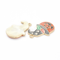Alloy Enamel Pendants&nbsp;X-ENAM-M044-15LG