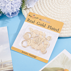 45Pcs 9 Styles Brass Connector Charms&nbsp;KK-BBC0028-60