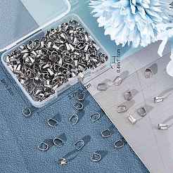 240Pcs 304 Stainless Steel Snap on Bails&nbsp;STAS-CN0001-18