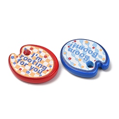 Motivational Quote Palette Shaped Printed Opaque Acrylic Beads&nbsp;AC-CBAC4EE-04