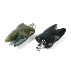 Natural Indian Agate Pendants&nbsp;G-G115-01H