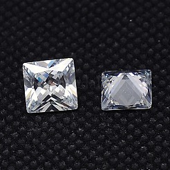 10PCS Clear Grade A Square Shaped Cubic Zirconia Pointed Back Cabochons&nbsp;X-ZIRC-M004-7x7mm-007