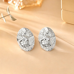 Brass Micro Pave Cubic Zirconia Stud Earrings&nbsp;KK-CBAC05D