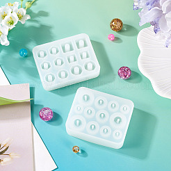 2Pcs 2 Styles DIY Beads Silicone Molds&nbsp;SIMO-TA0001-16