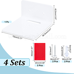 Acrylic Wall Mounted Display Stands&nbsp;ODIS-WH0038-45B
