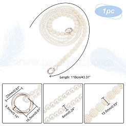 1Pc Acrylic Imitation Pearl Bead Chain Bag Handle&nbsp;FIND-PH0009-62A