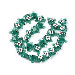 Handmade Lampwork Bumpy Beads Strands&nbsp;LAMP-T021-25E