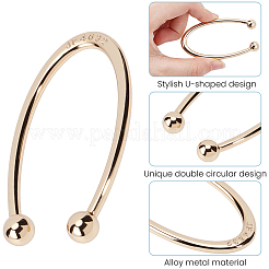8Pcs U Shape Alloy Bikini Clips Buckles&nbsp;FIND-GF0009-42G