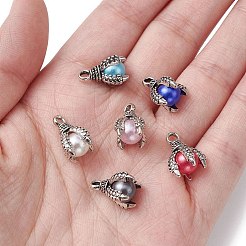 6 Bags 6 Colors Tibetan Style Alloy Charms&nbsp;FIND-YW0004-13