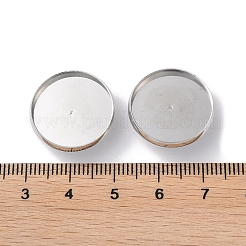Iron Button Cabochon Settings&nbsp;FIND-D036-02P