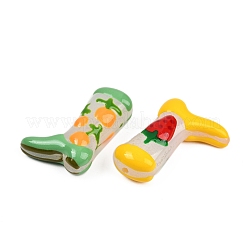 Boot Baking Paint Glass Enamel  Beads&nbsp;LAMP-C020-02