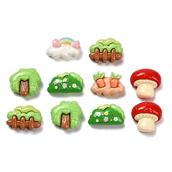 Opaque Resin Cabochons&nbsp;LS-RESI-I068-06