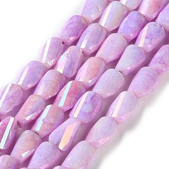 Ombre Effect Dyed Glass Beads Strands&nbsp;GLAA-I059-01