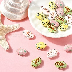 20Pcs 4 Colors Handmade Porcelain Beads&nbsp;PORC-YW0001-23