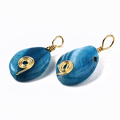 Natural Crackle Agate Pendants&nbsp;G-S359-267