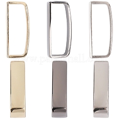 6Pcs 3 Styles Zinc Alloy Loop Keepers&nbsp;AJEW-DJ0004-31