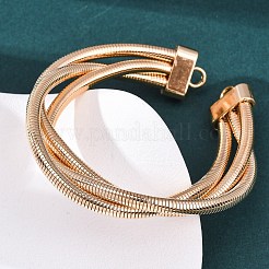 Iron Round Snake Chains&nbsp;BJEW-G741-02KCG